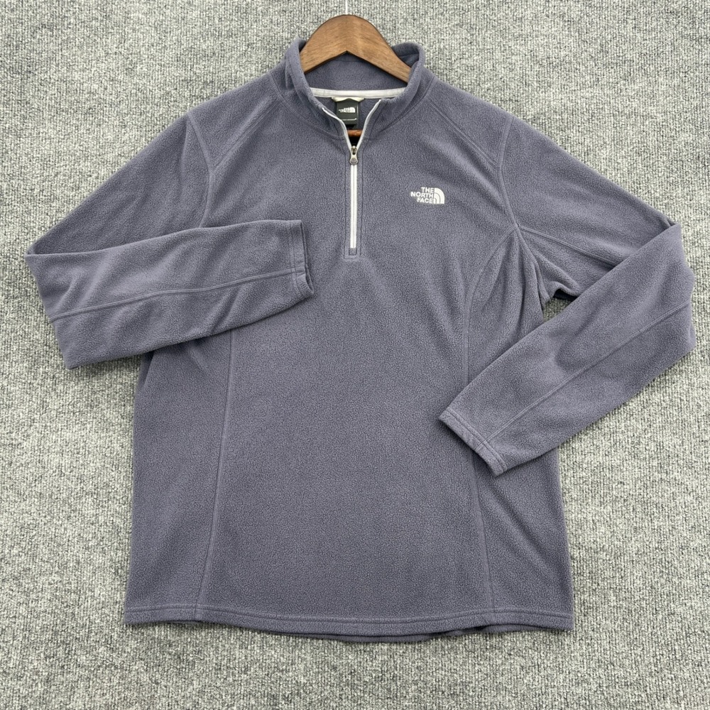 The North Face Fleece Pullover Womens‎ XL Purple Quarter Zip Gorpwear